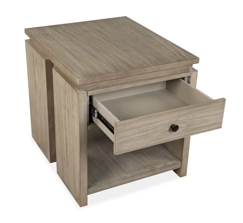 Conrad - Rectangular End Table - Stone Harbor Gray by Unique Piece Furniture