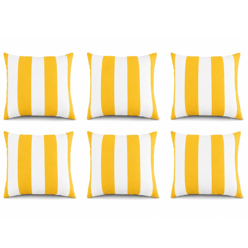 6 Pack Outdoor Pillow Covers 18x18 Inch by HouseOfZazla