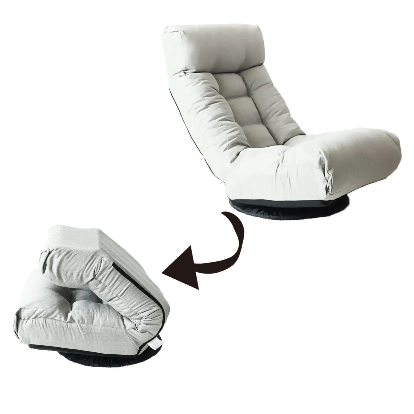 Adjustable Japanese Reclining Floor Chair Sofa With Metal Frame For Living Room by HouseOfZazla