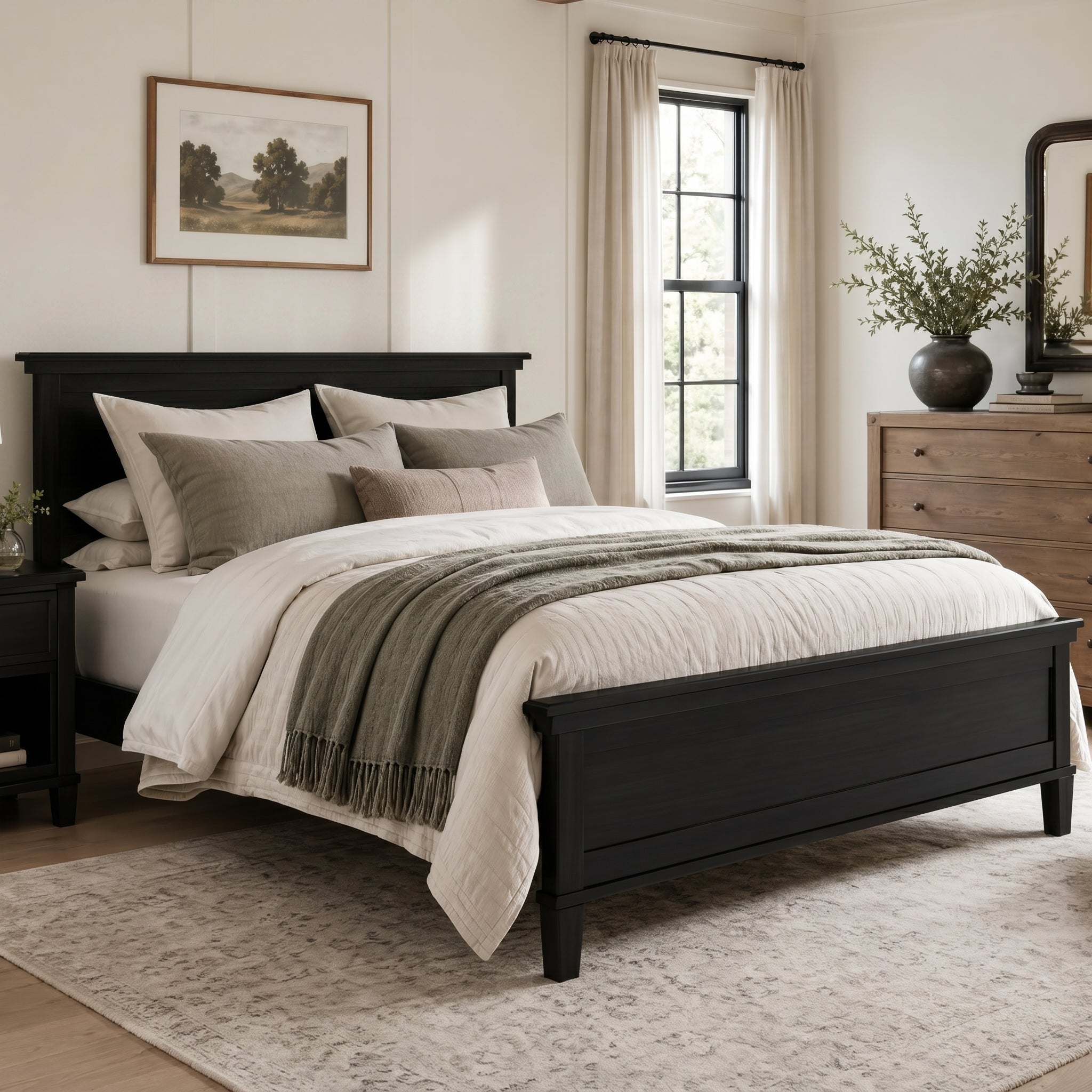 Mid-Century Modern Wood Platform Bed by HouseOfZazla