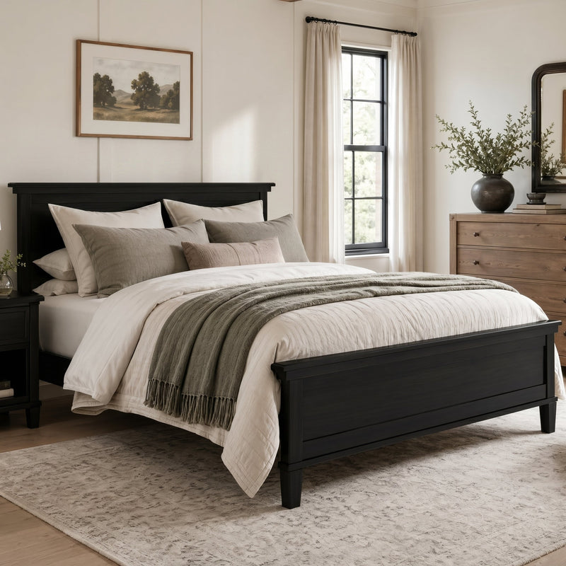 Mid-Century Modern Wood Platform Bed by HouseOfZazla
