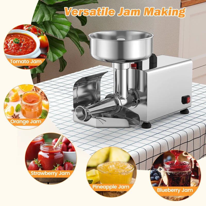 450W Electric Tomato Strainer Commercial Grade Food Mill Stainless Steel Sauce Maker by DirectDeals