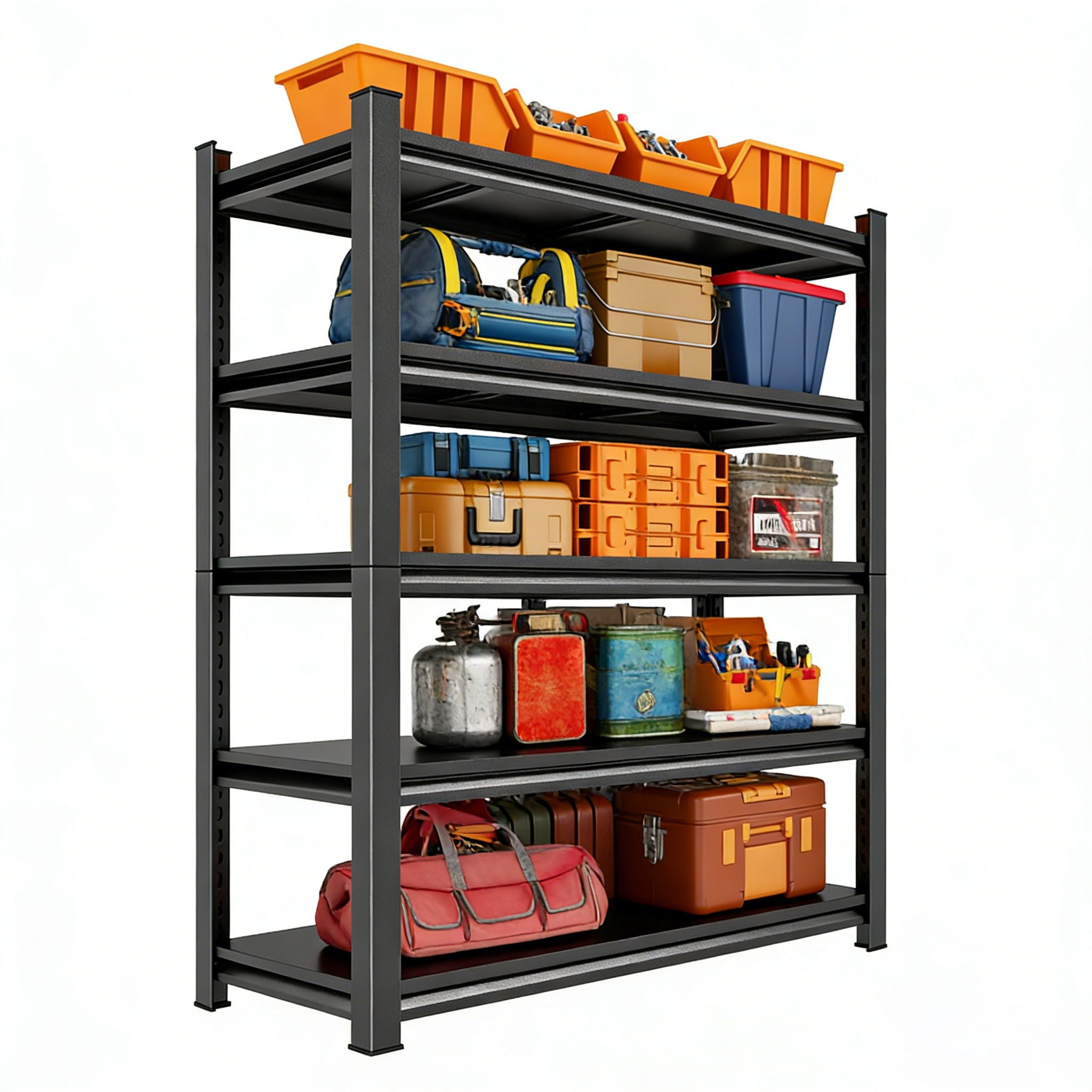 5 Tier Heavy Duty Shelving Unit Adjustable Shelving Units by HouseOfZazla