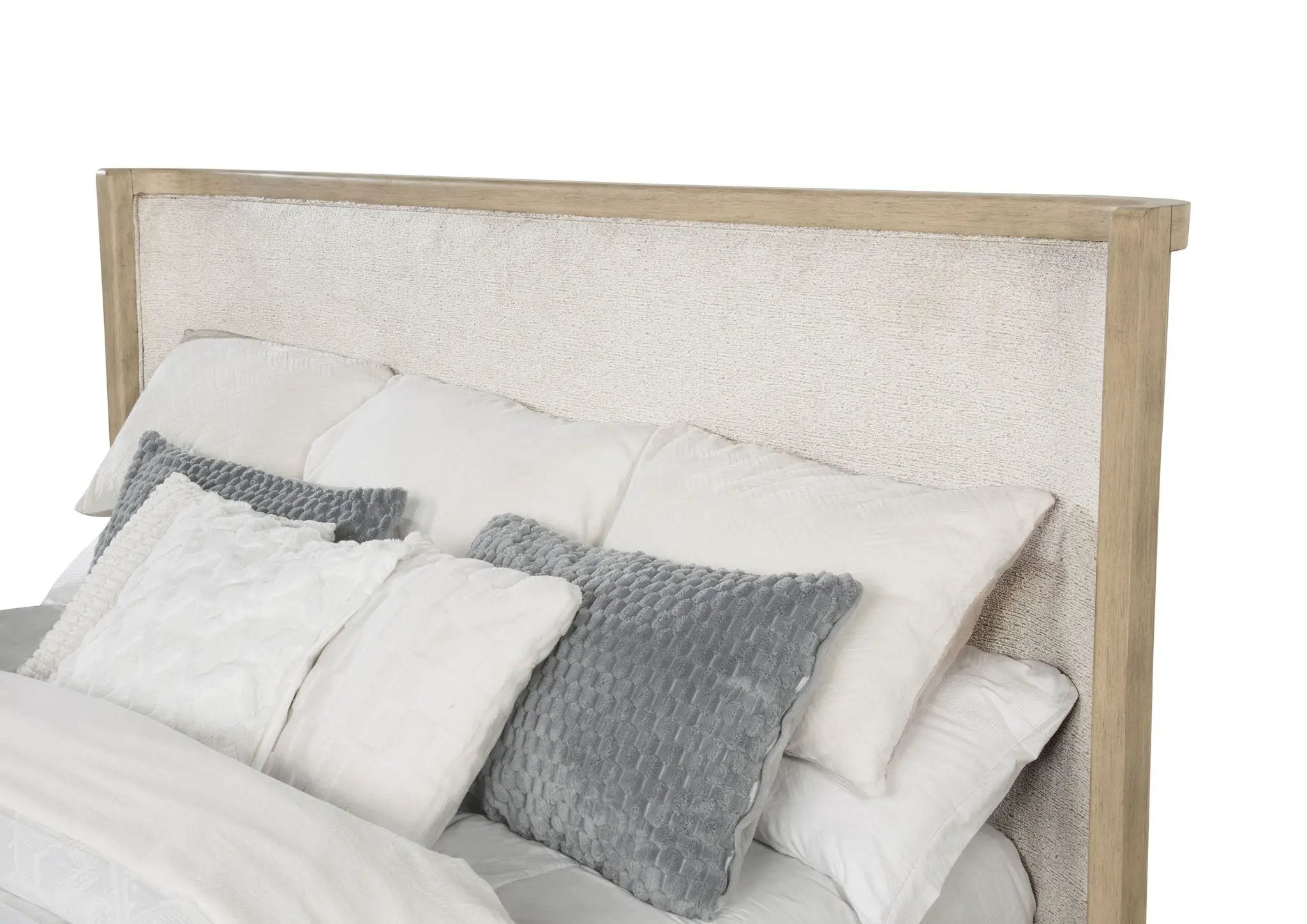 Kailani 52-inch California King Wingback Bed Beige Oak by Unique Piece Furniture