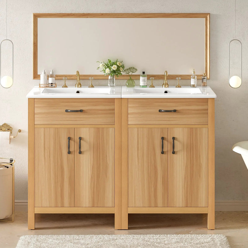 48" Bathroom Vanity with Solid Wood Frame by HouseOfZazla