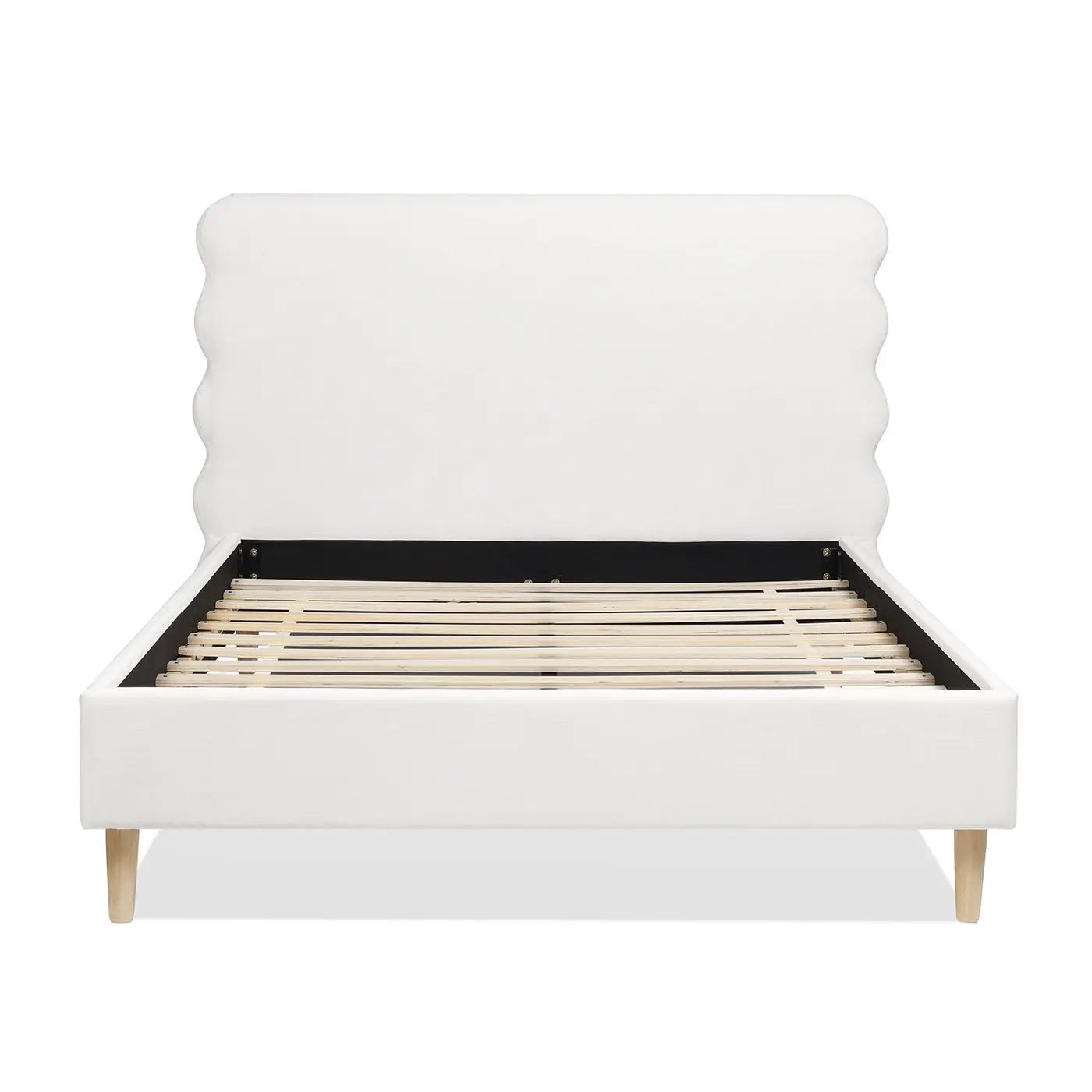 Stockholm - Modern Wavy Headboard Platform Bed by Unique Piece Furniture