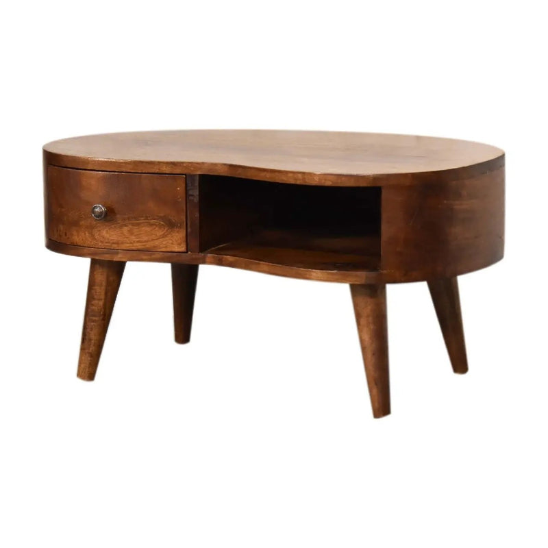 Wave Coffee Table With 1 Drawer by HouseOfZazla
