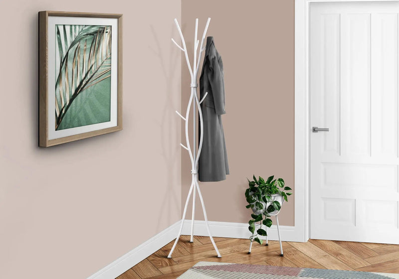 Coat Rack, Hall Tree, Free Standing, 11 Hooks, Entryway, Contemporary & Modern by Unique Piece Furniture