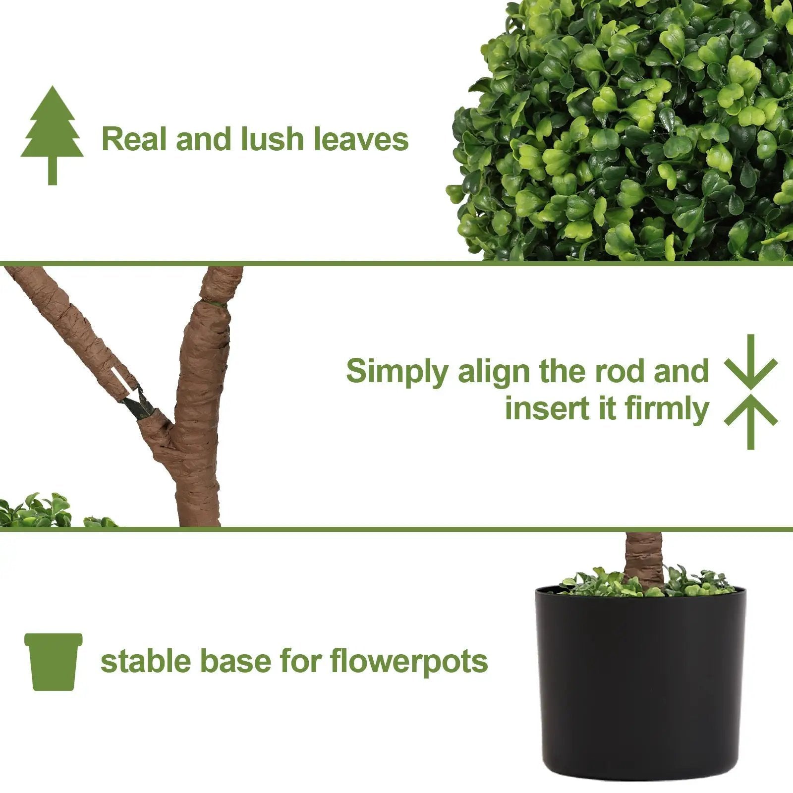 4ft Tall Artificial Boxwood Topiary Tree by HouseOfZazla