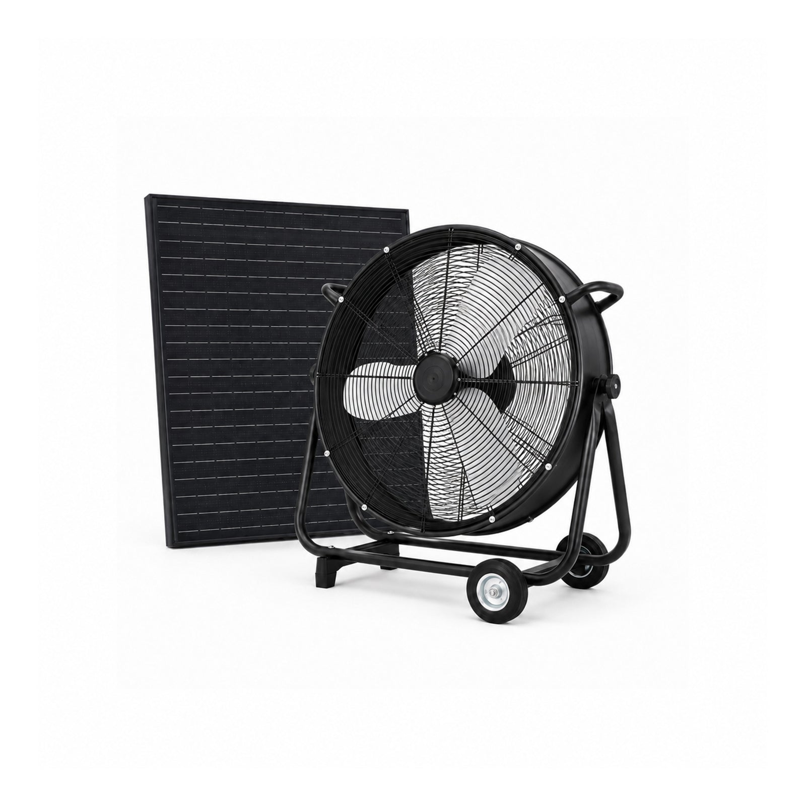 24 Inch Solar Floor-Standing Fan With Adjustable Solar Panel by HouseOfZazla