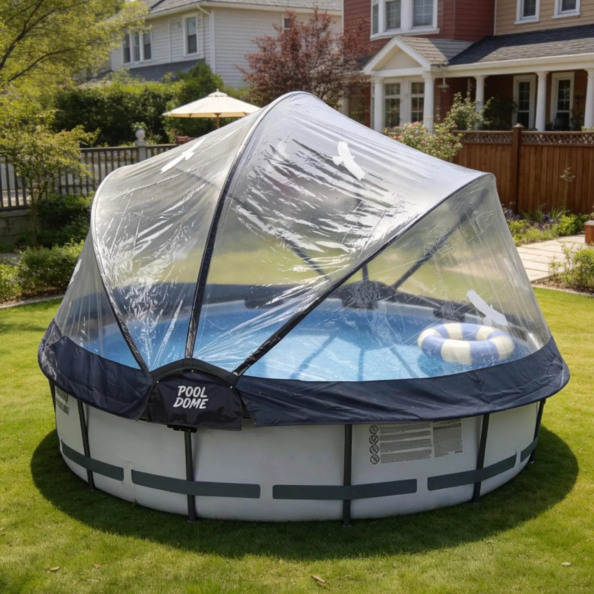 15 Ft Round Multifunctional All Weather Pool Dome Enclosure by HouseOfZazla