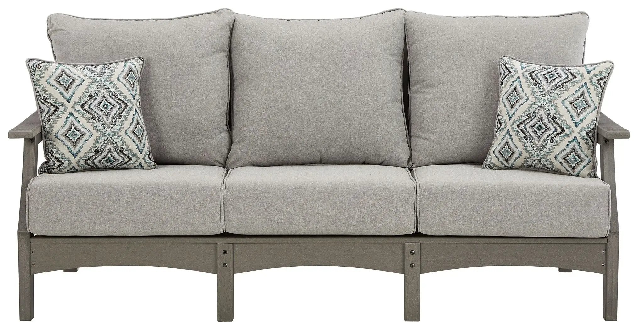 Visola - Sofa with Cushion - Gray by Unique Piece Furniture