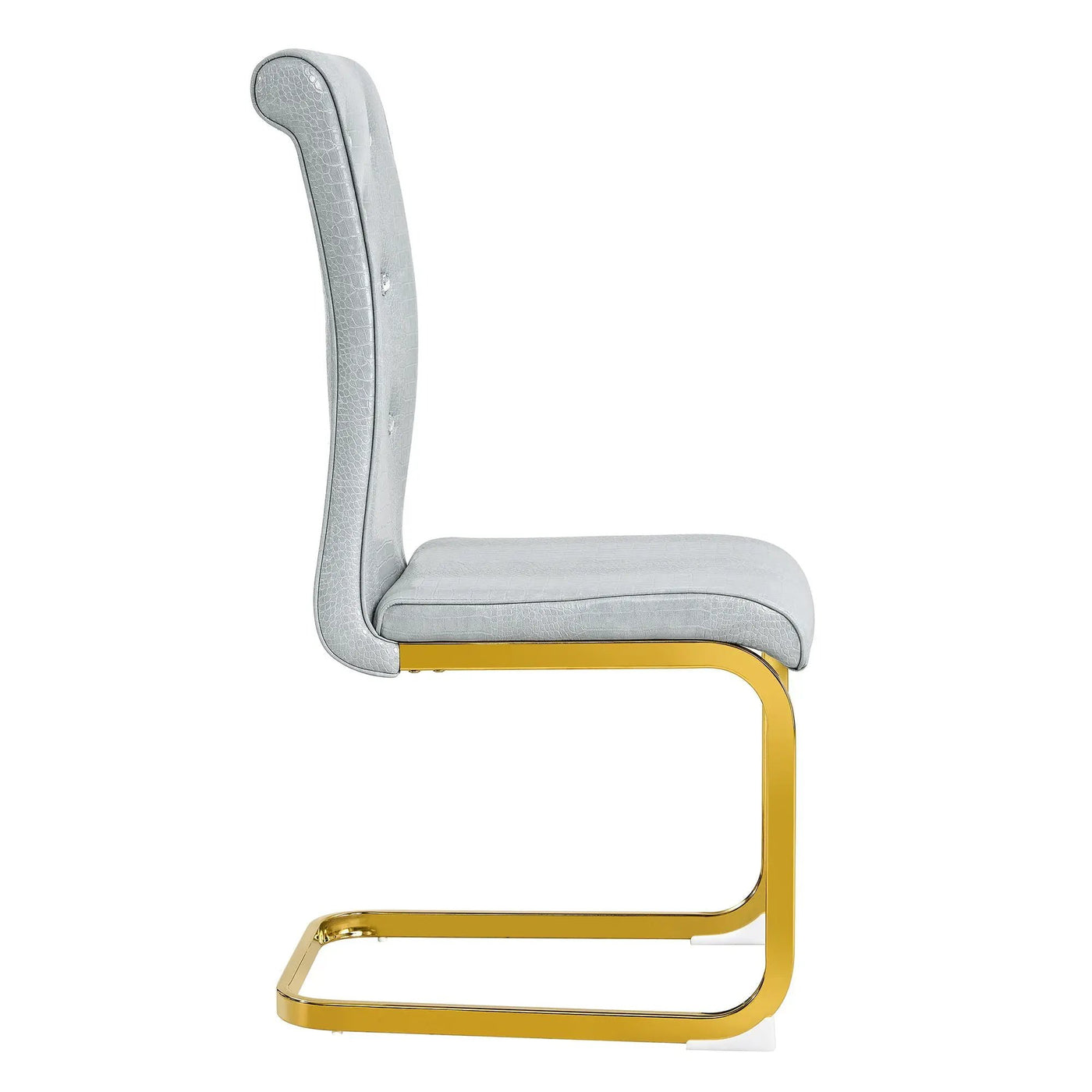 Elegant Design Alligator Skin Upholstered Dining Chairs by HouseOfZazla