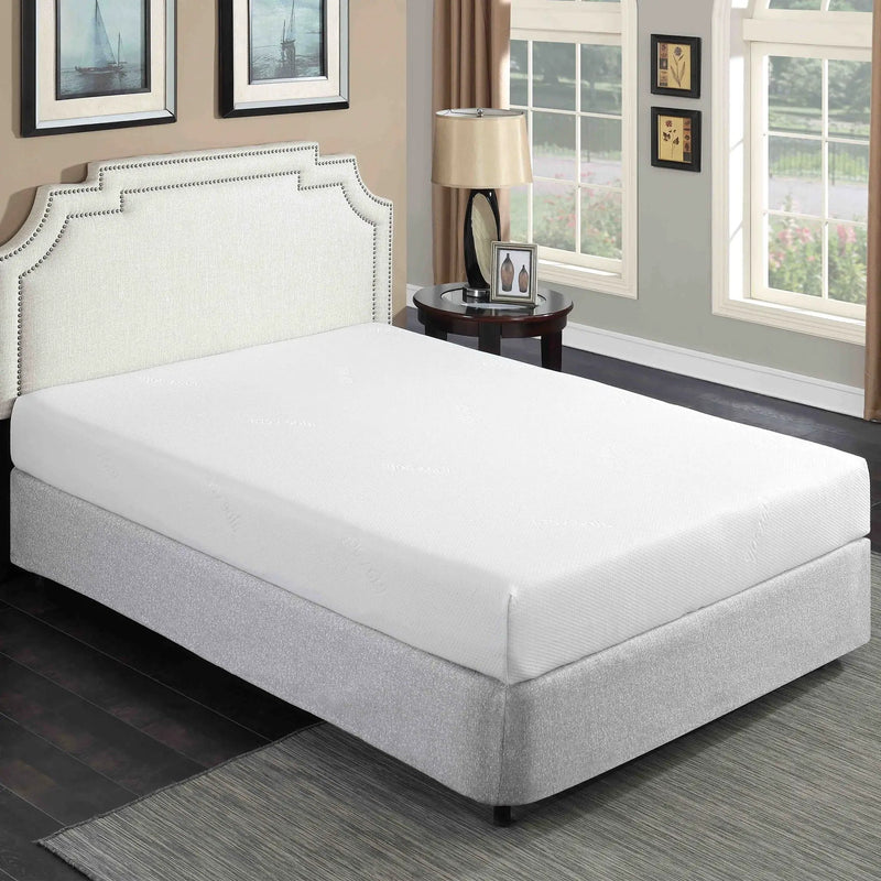 8" Plush Gel Memory Foam Mattress For Bed, Aloe Vera Cover by Unique Piece Furniture