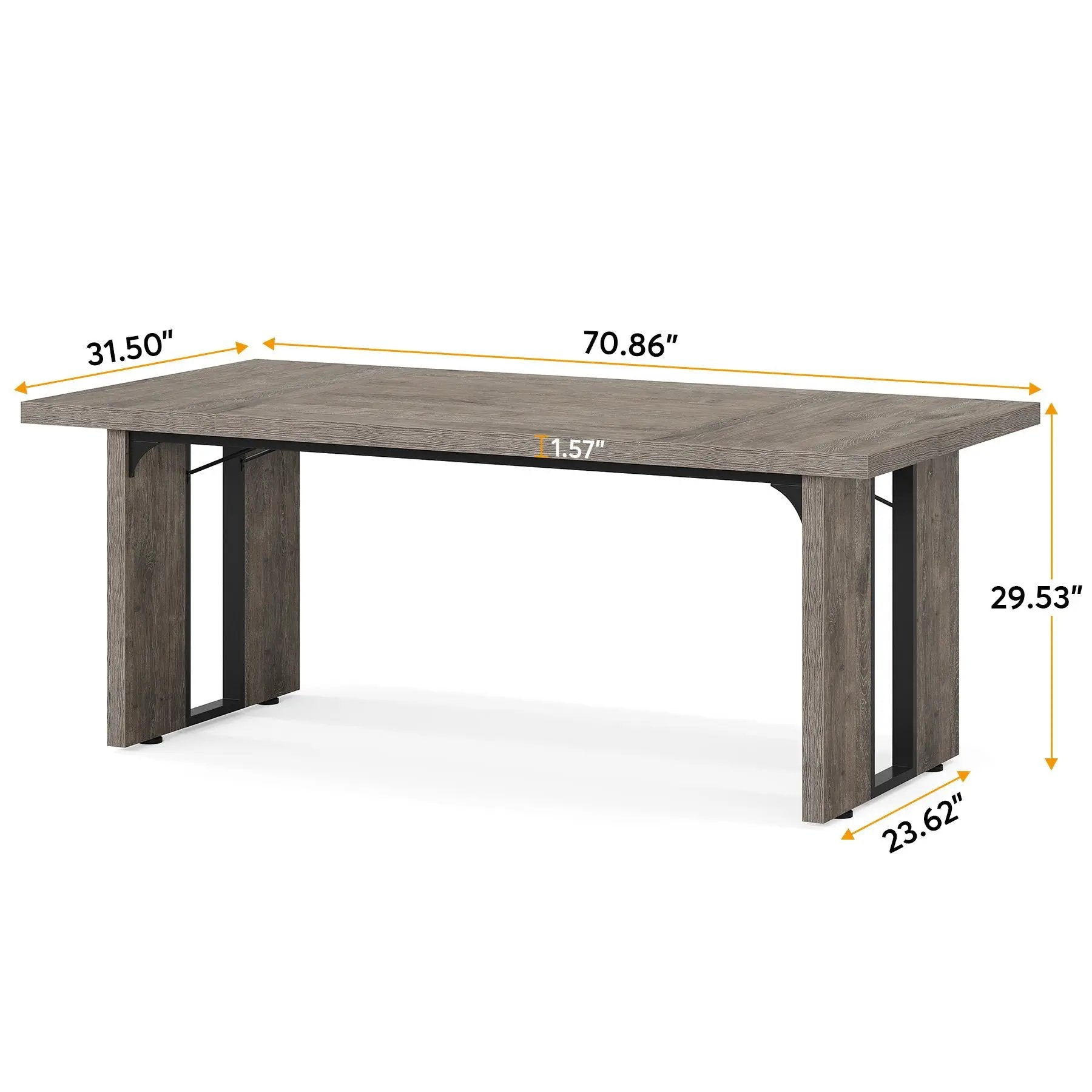 Large Rectangular Kitchen Table by HouseOfZazla