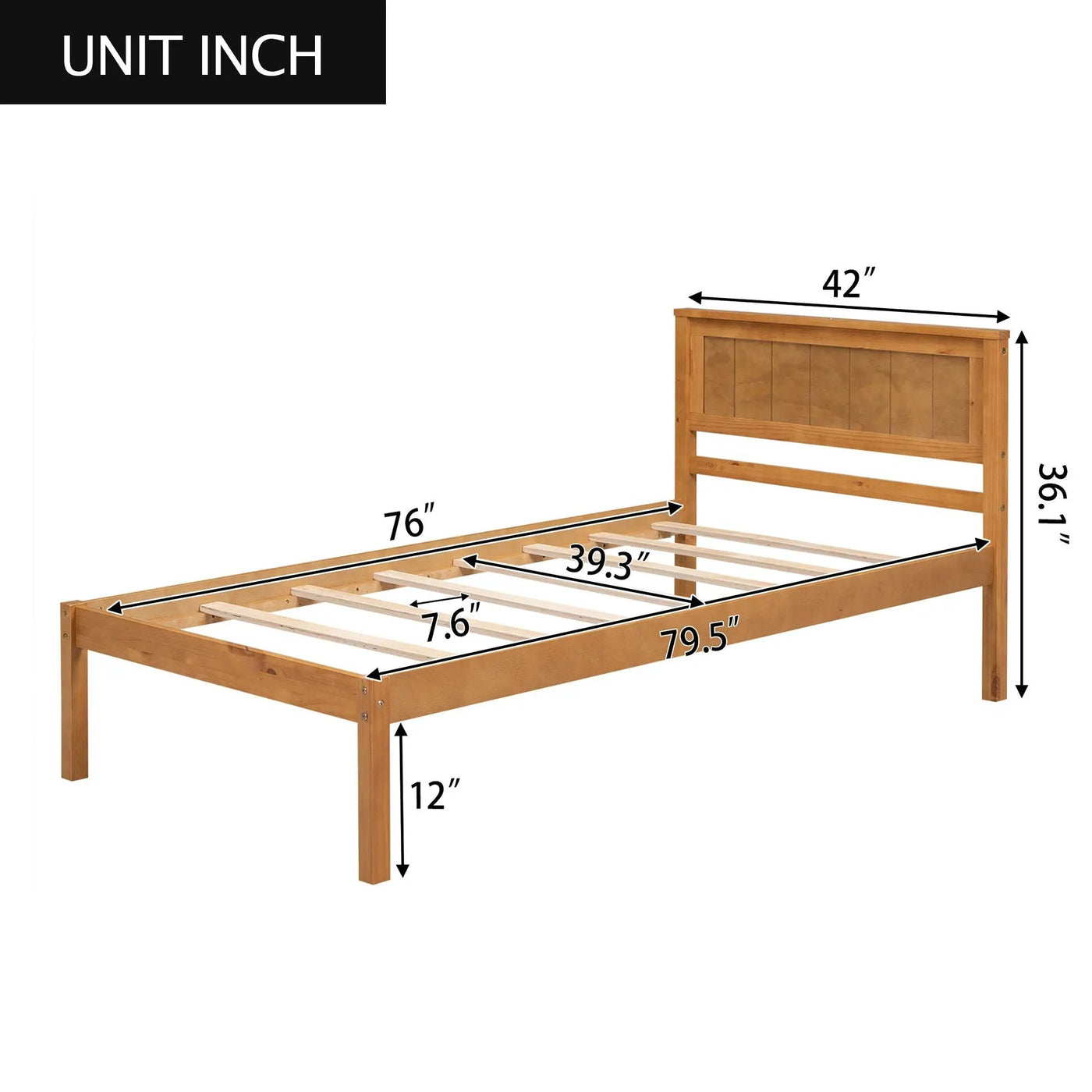 Platform Bed Frame With Headboard by HouseOfZazla