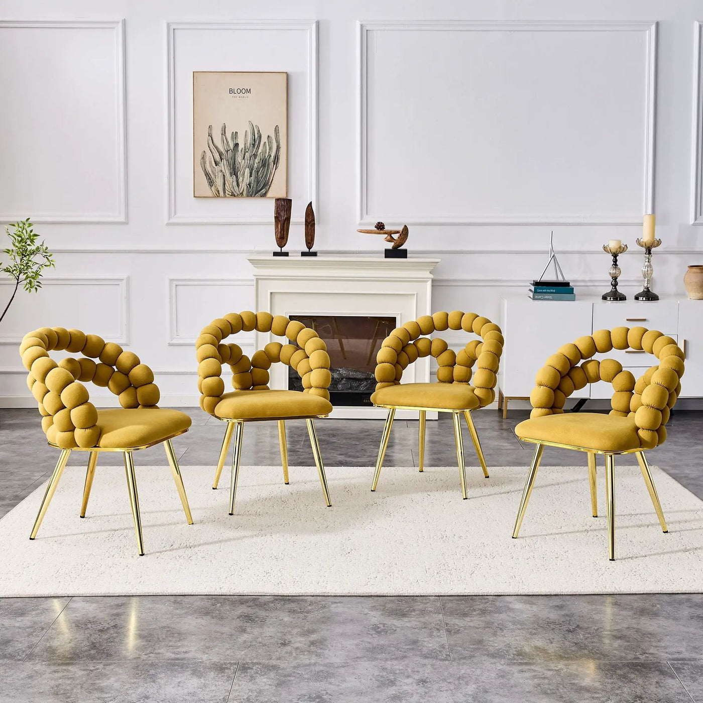 Puffy Bubble Ball Chain Chairs for Dining Room by HouseOfZazla