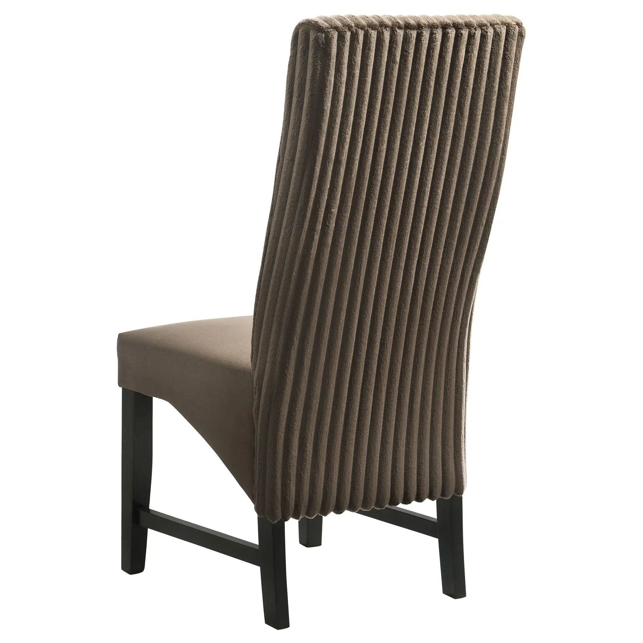 Barrand Upholstered Dining Side Chair Chocolate (Set of 2) by Unique Piece Furniture