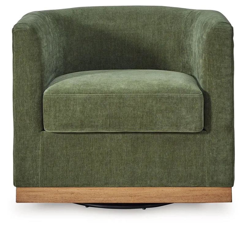 Jersonlow - Swivel Chair - Forest Green by Unique Piece Furniture
