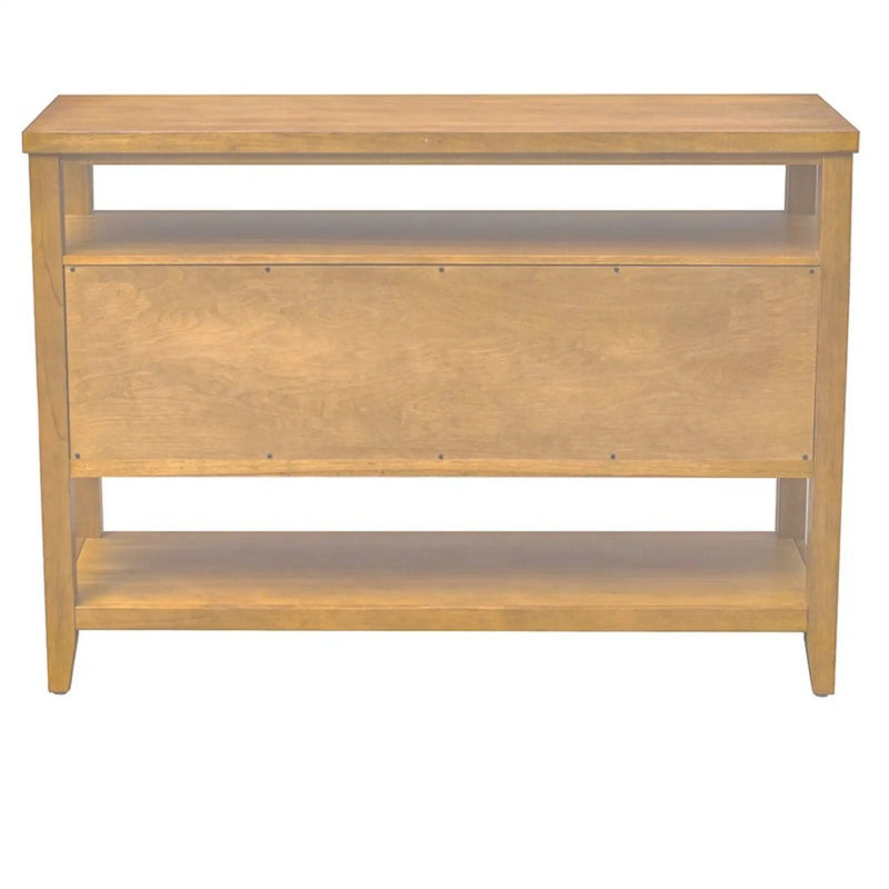 Naomi - 2 Door Storage Console Table With Ample Shelving - Natural by HouseOfZazla