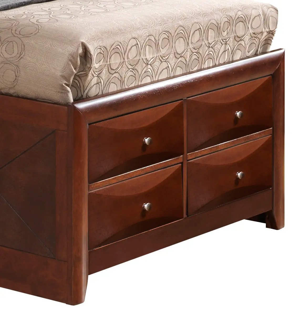 Modern Design Storage Bed With Bookcase Headboard by HouseOfZazla