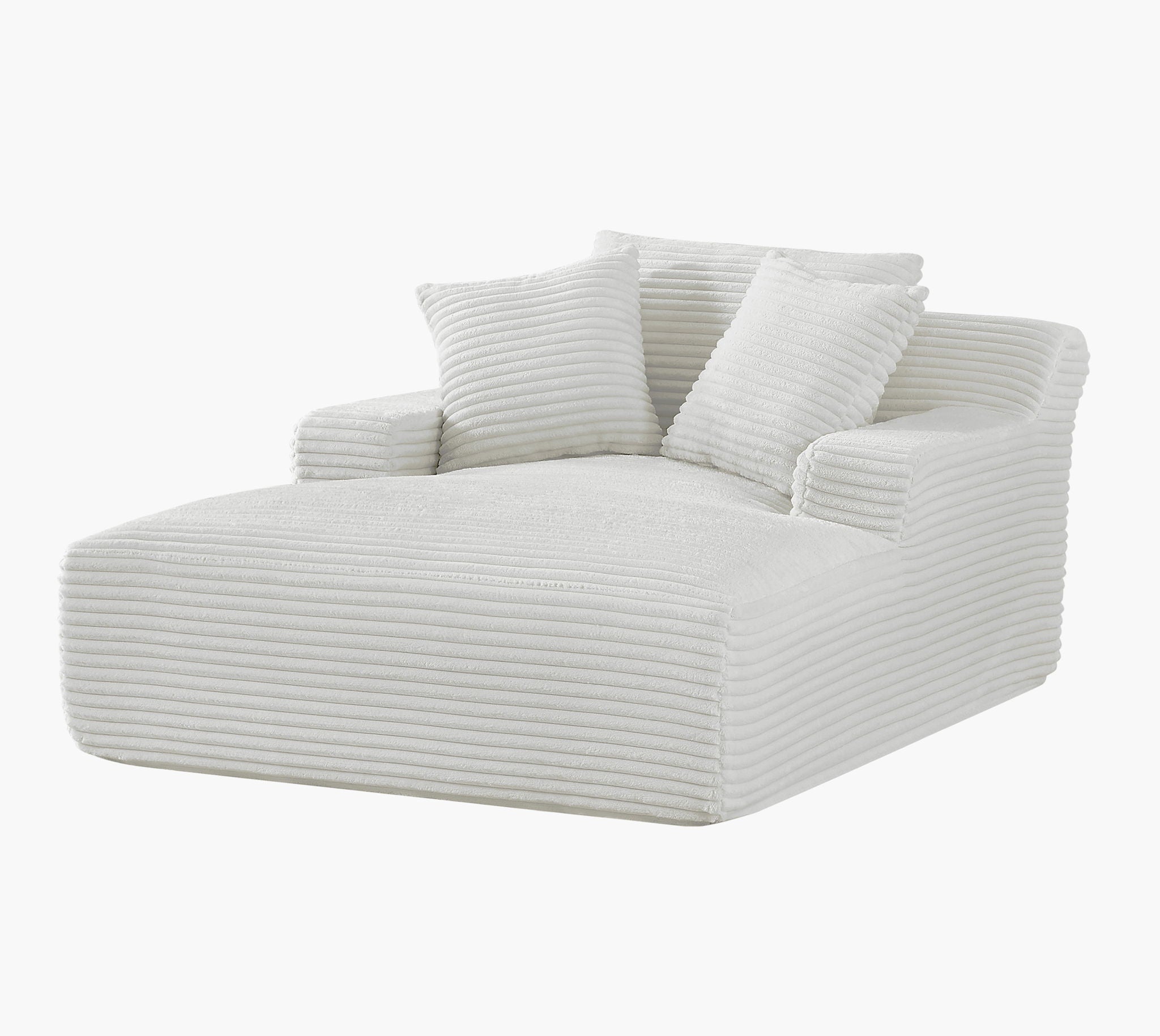 Cloudline - Oversized Chaise Lounge, Modern Comfy Couch With Full Foam Cushioning, Cozy Sleeper Sofabed by HouseOfZazla