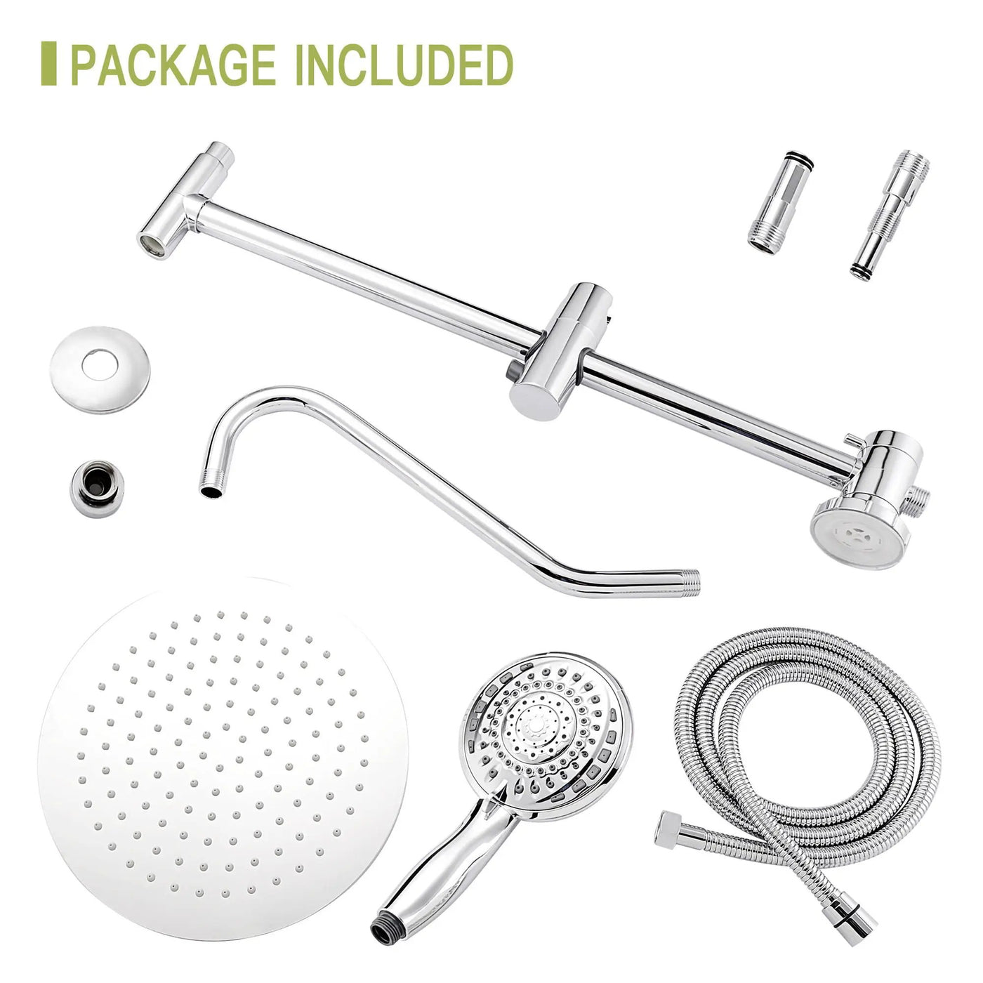 Shower System With 5 Function Rain Hand Shower And Slide Bar Combo by HouseOfZazla