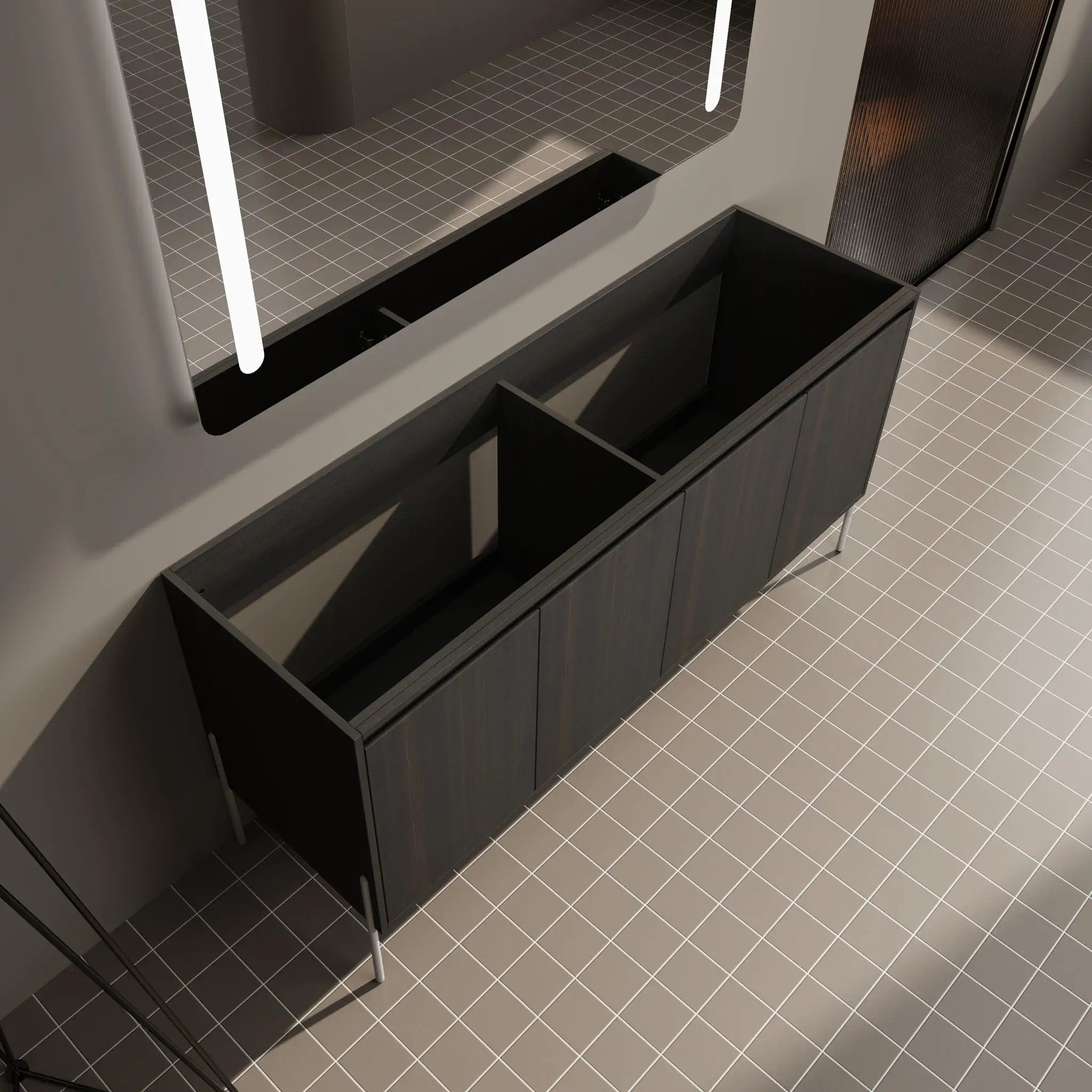 Freestanding Bathroom Vanity & Soft Close Cabinet Doors by Unique Piece Furniture