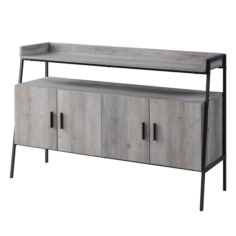 Samiya - TV Stand - Gray Oak & Black by Unique Piece Furniture