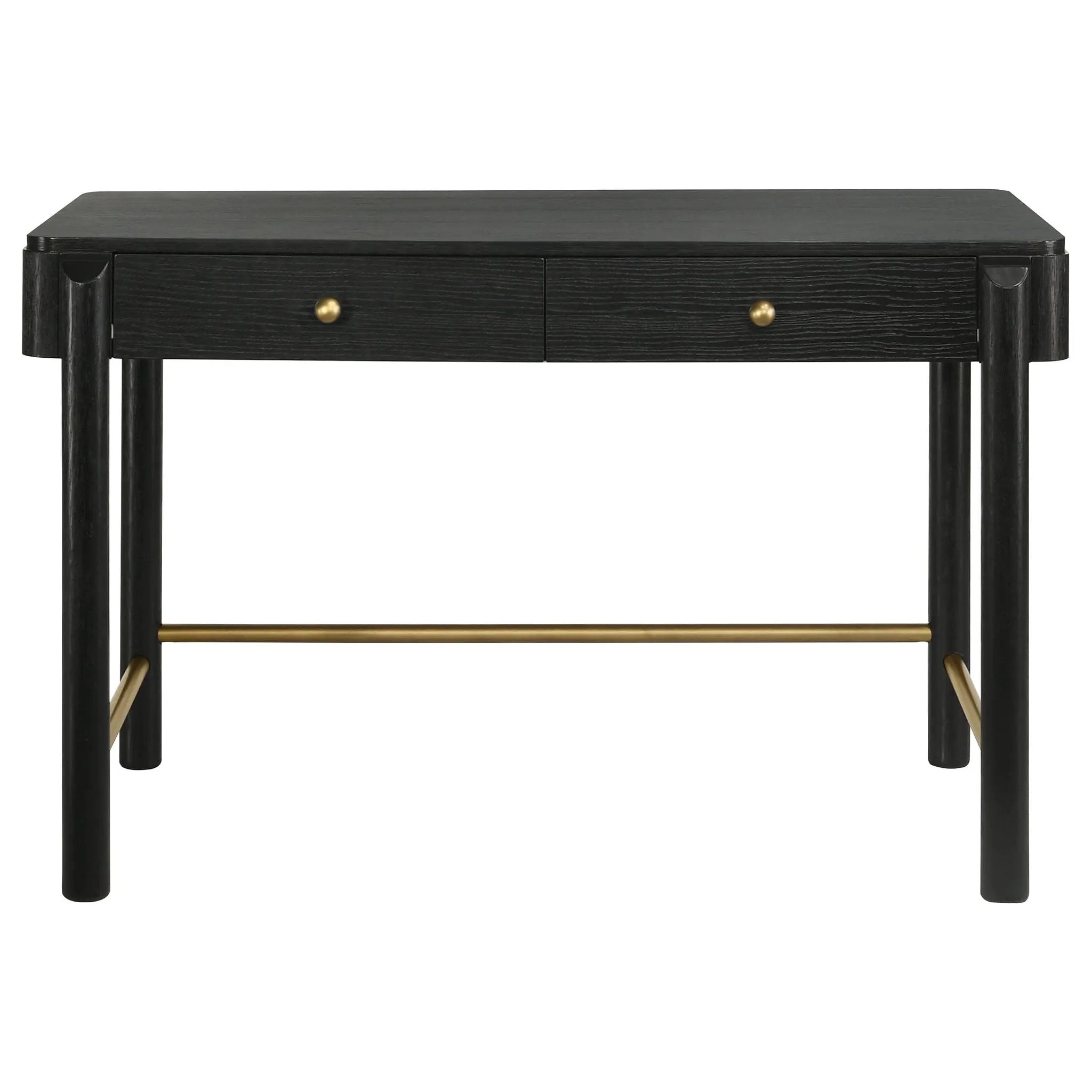 Arini 2-piece Makeup Vanity Table and Mirror Set Black by Unique Piece Furniture