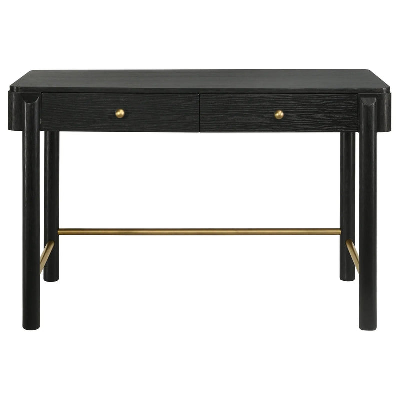 Arini 2-piece Makeup Vanity Table and Mirror Set Black by Unique Piece Furniture