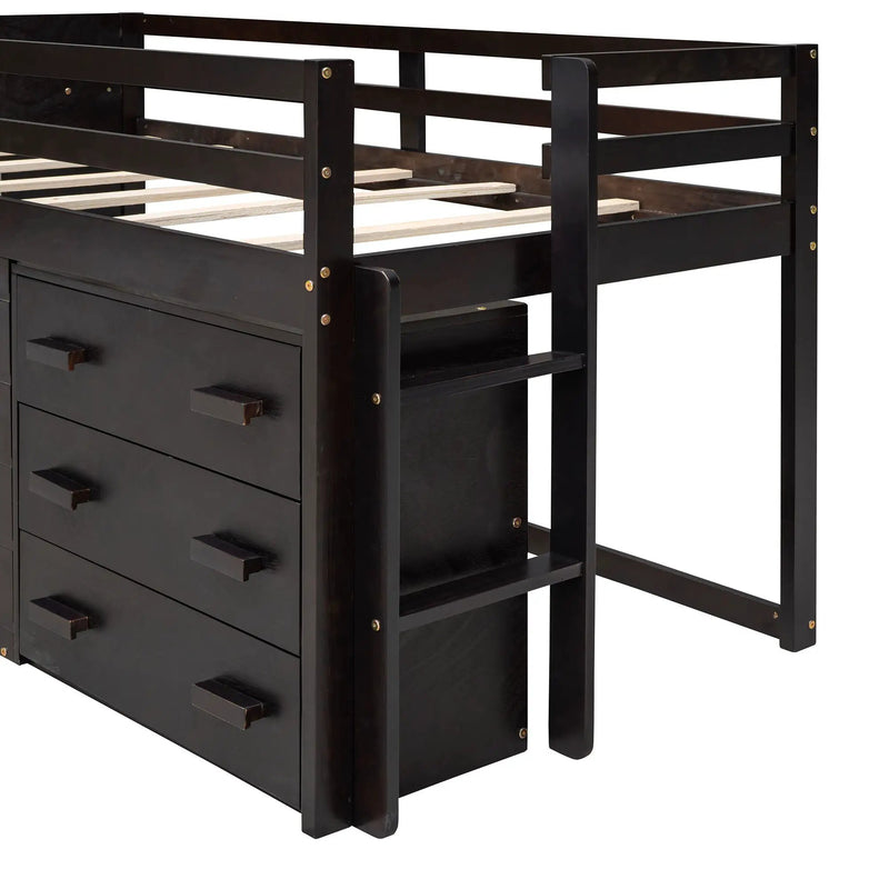 Loft Bed With Cabinet And Shelf by HouseOfZazla