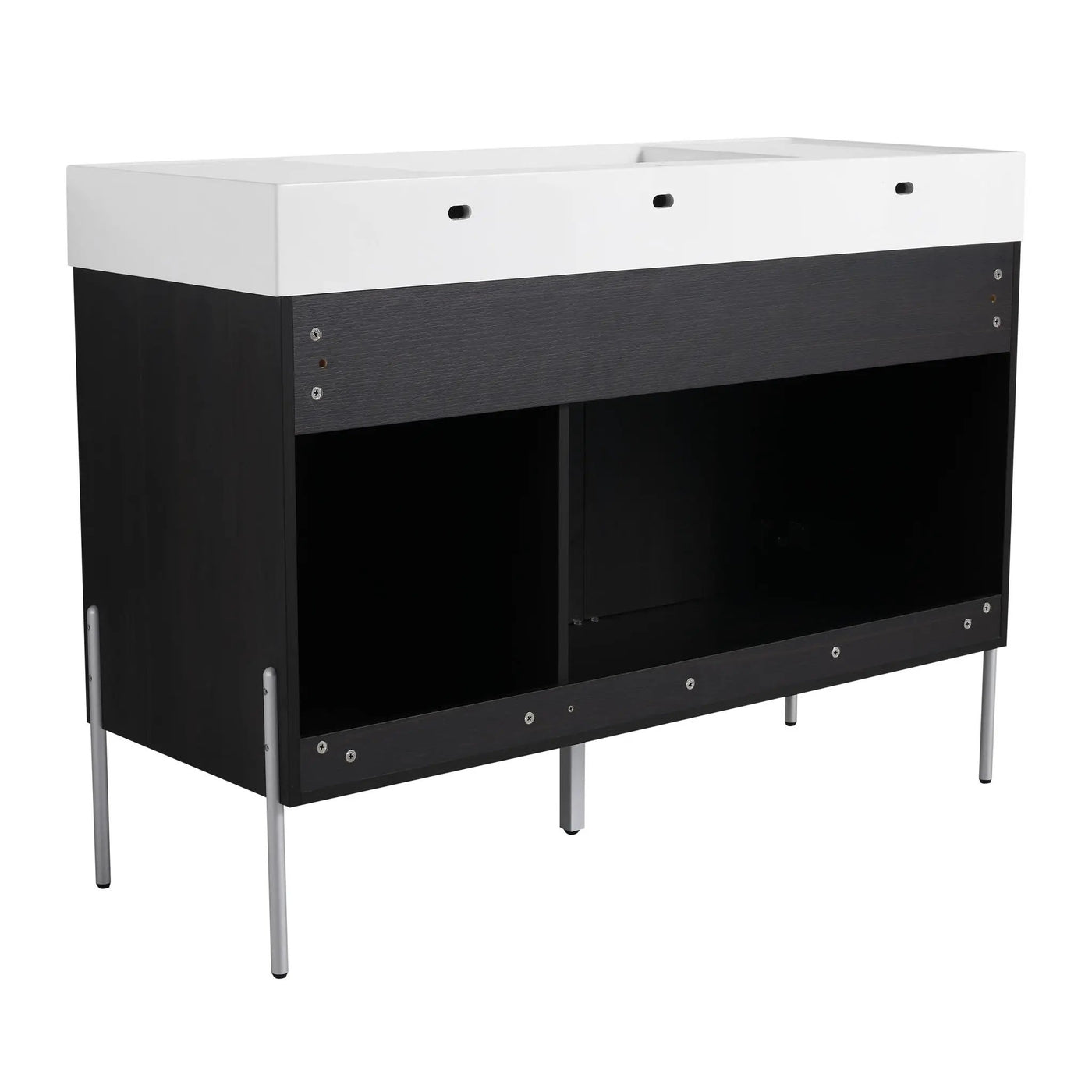 Freestanding Bathroom Vanity With Resin Sink And Storage Cabinet by HouseOfZazla