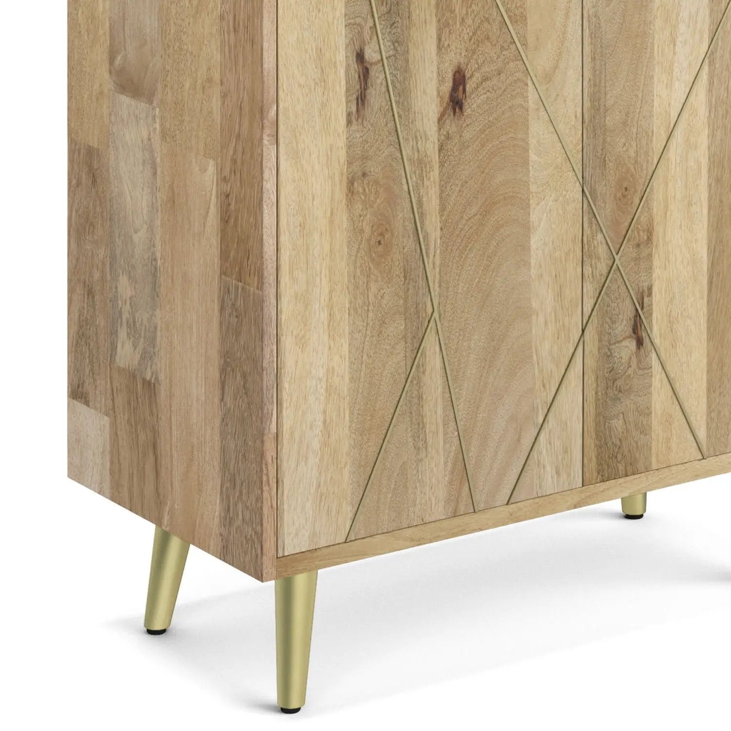 Jager - Bookshelf With Doors - Natural by HouseOfZazla