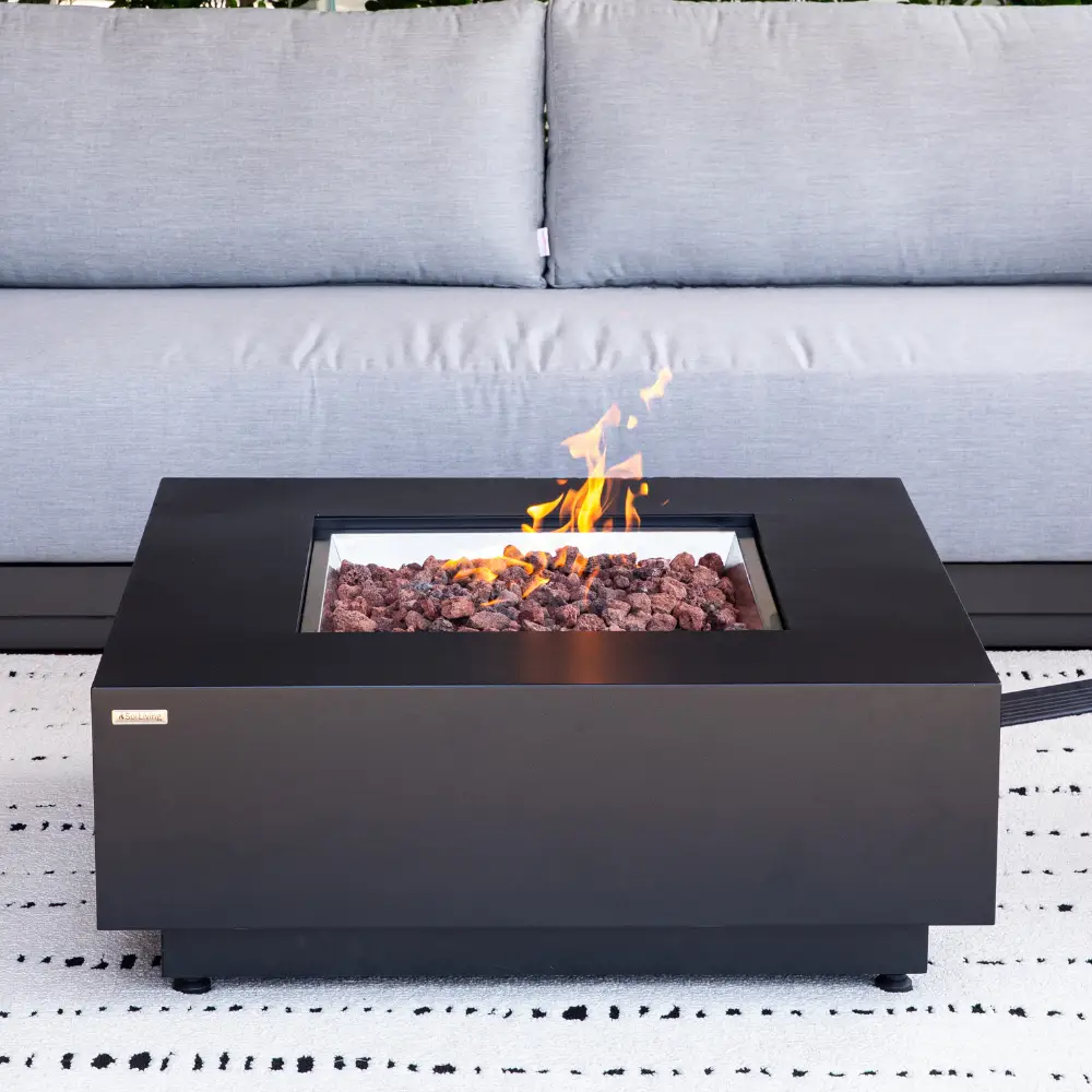Propane Fire Pit Table Outdoor 50,000 BTU Firepits for Outside CSA Certified by EnvelorHome