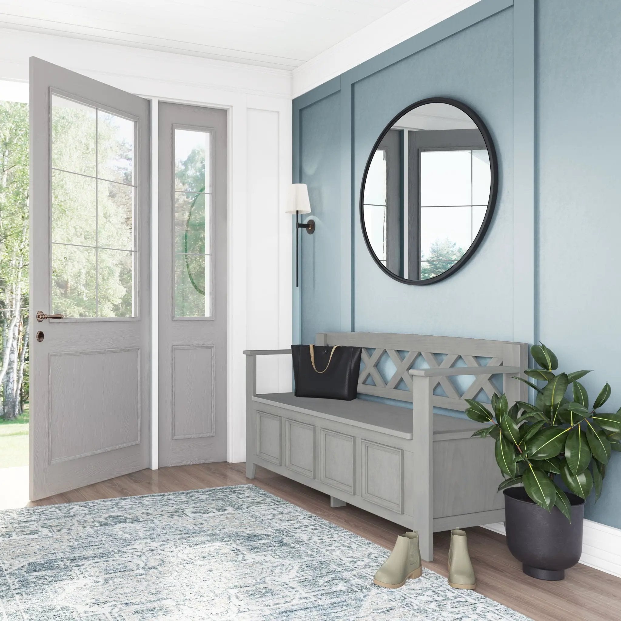Amherst - Handcrafted Entryway Storage Bench by Unique Piece Furniture