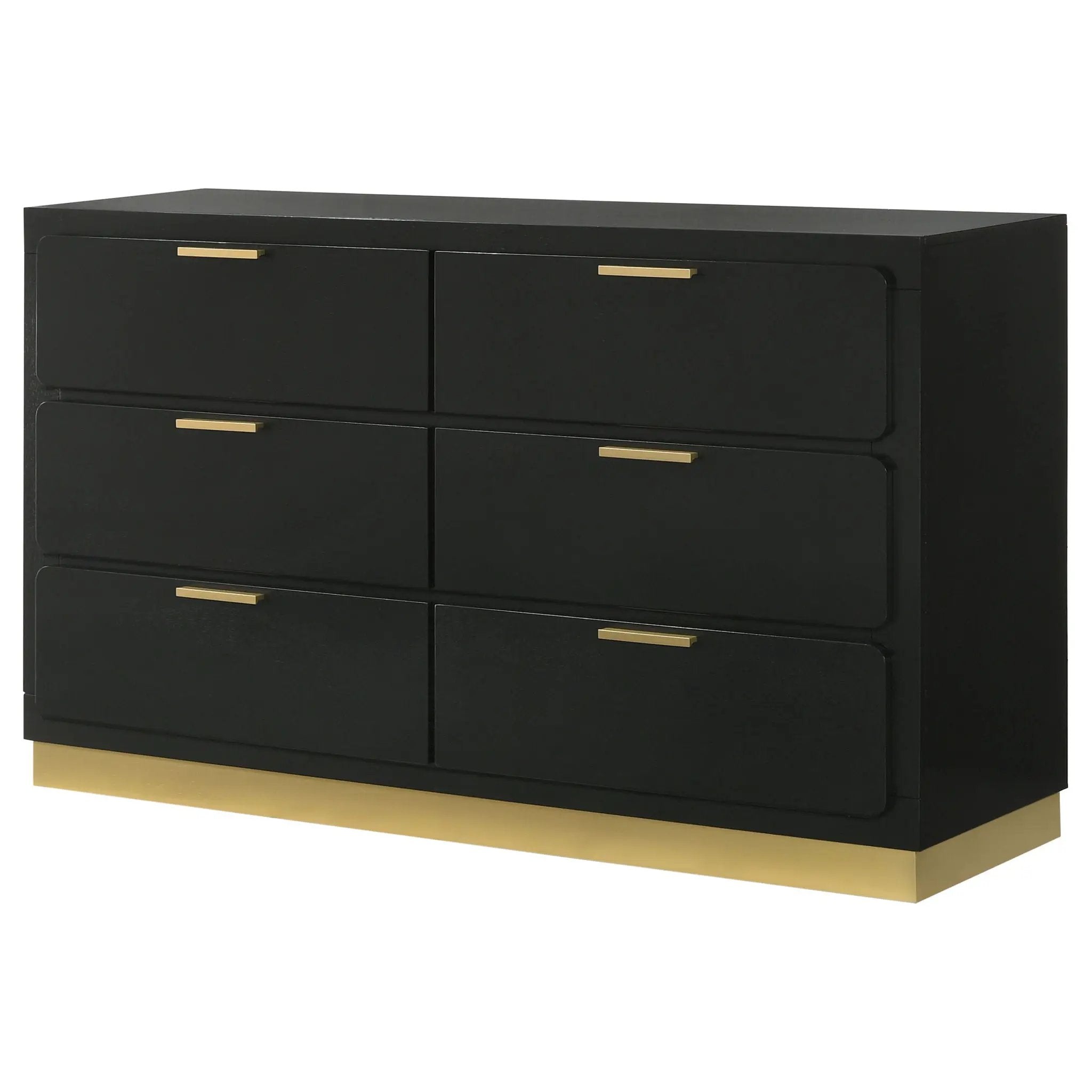 Caraway 6-drawer Dresser Black by Unique Piece Furniture