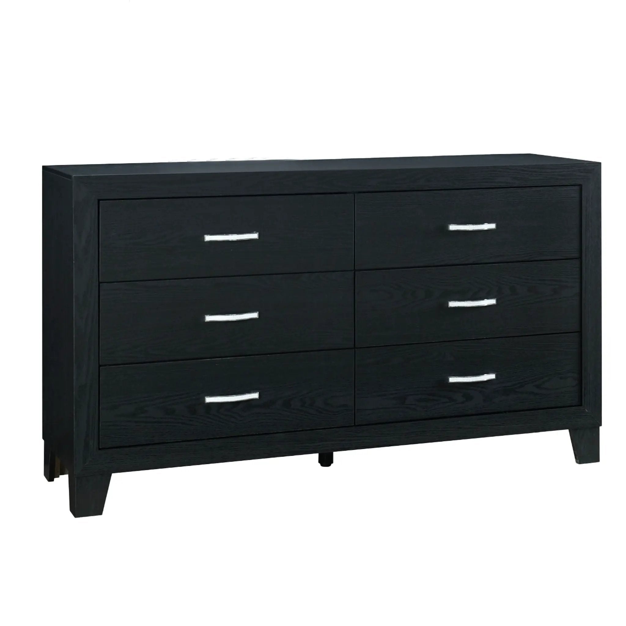 Carlos - 5 Pieces Queen Bedroom Set, Modern Design - Black by Unique Piece Furniture