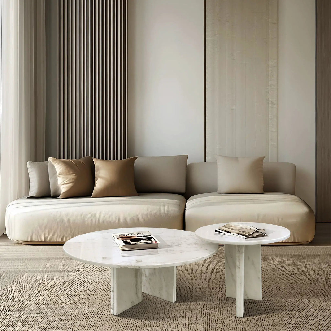 Elegant Coffee Duo Table Set by Unique Piece Furniture