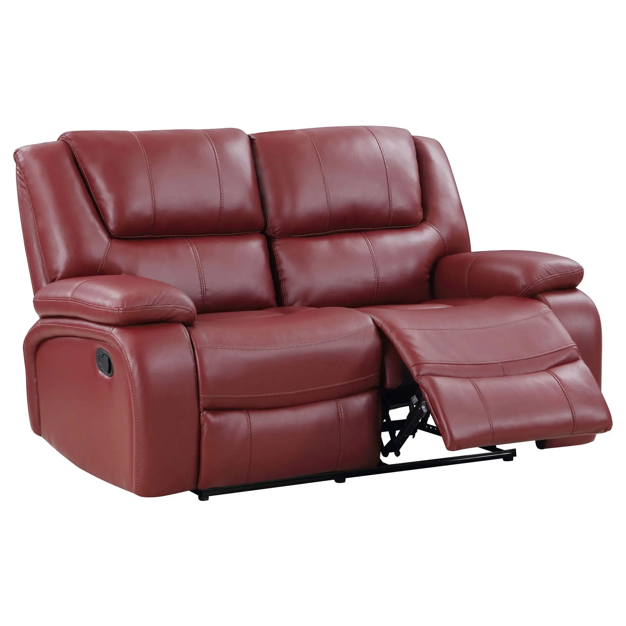 Camila 3-piece Upholstered Reclining Sofa Set Red by Unique Piece Furniture