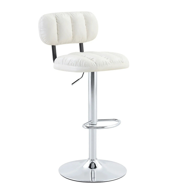 Adjustable Height Bar Stools With Footrest For Kitchen Island (Set of 2) by Unique Piece Furniture