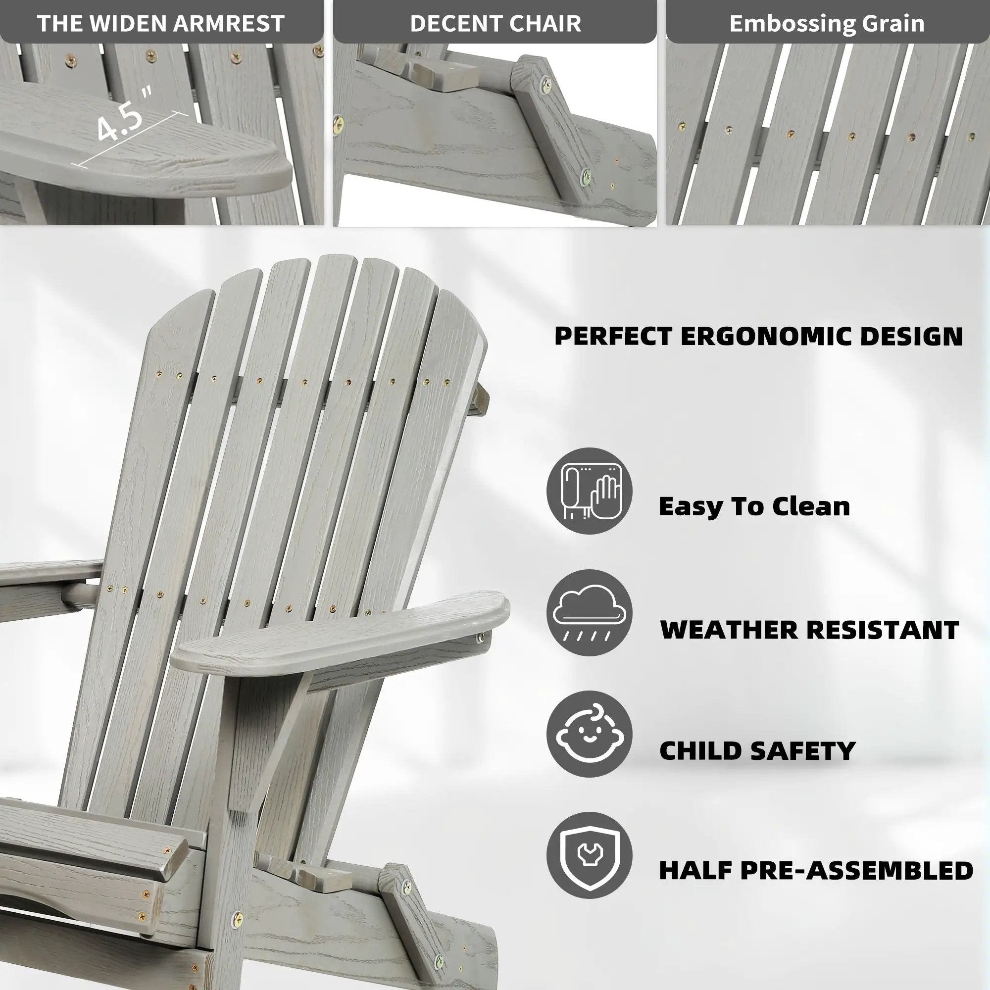 Lounge Patio Chair For Garden Outdoor Wooden Folding Adirondack Chair (Set of 2) Solid Cedar Wood Lounge Patio Chair For Garden by HouseOfZazla