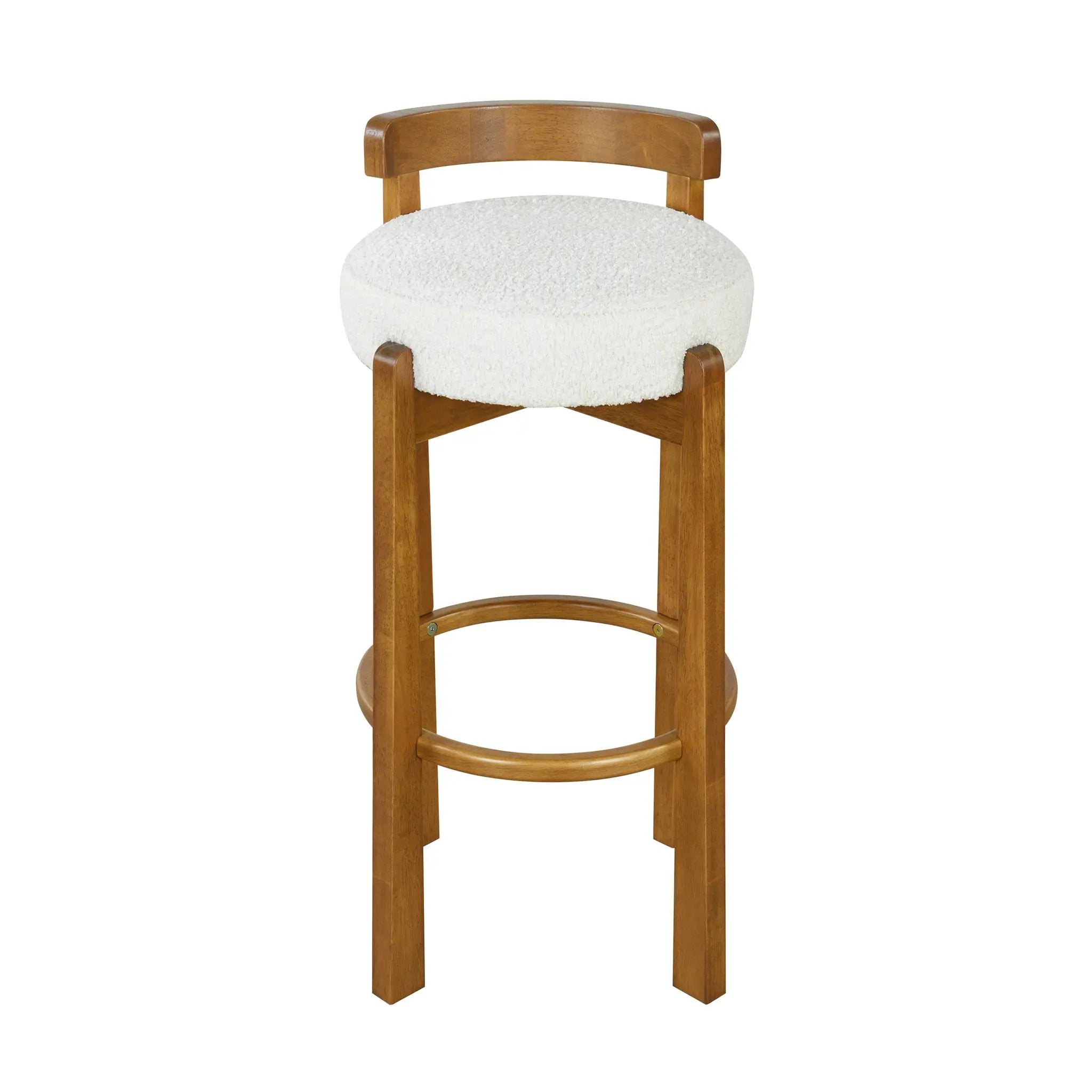 Elise Indoor Wooden Low Back Barstool by HouseOfZazla