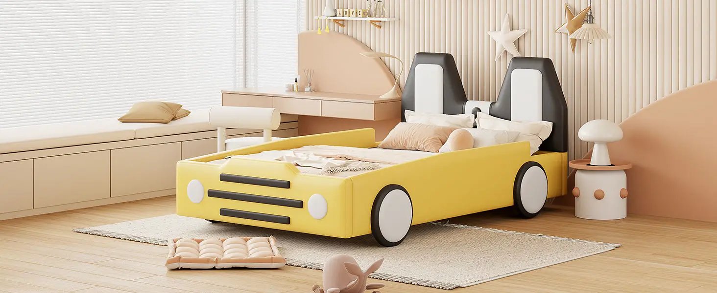 High Quality Race Car Shaped Platform Bed & Wheels by HouseOfZazla