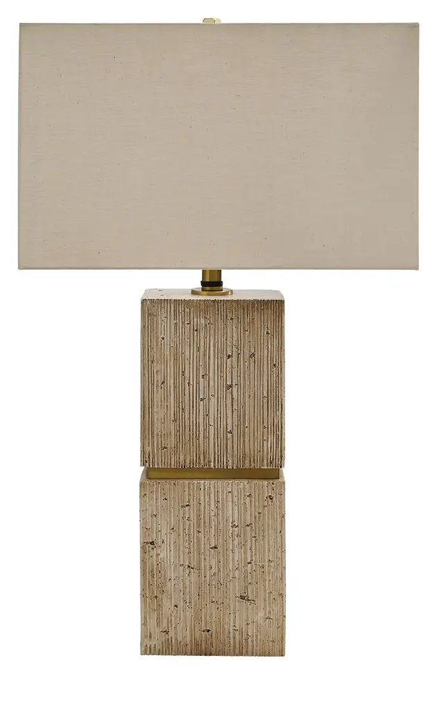 Laddner - Poly Table Lamp - Beige by Unique Piece Furniture