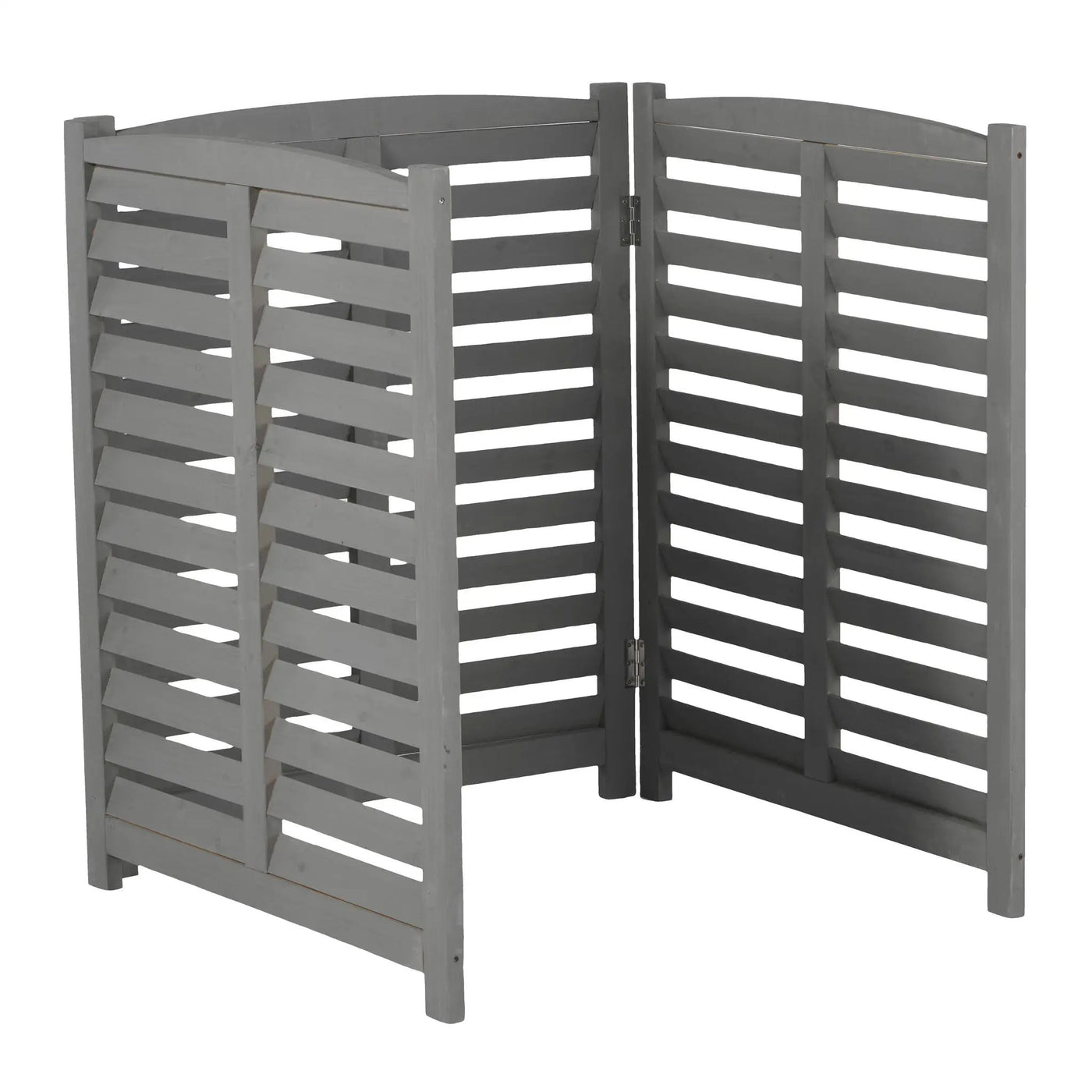 3 Panel Outdoor Wooden Air Conditioner Fence by HouseOfZazla