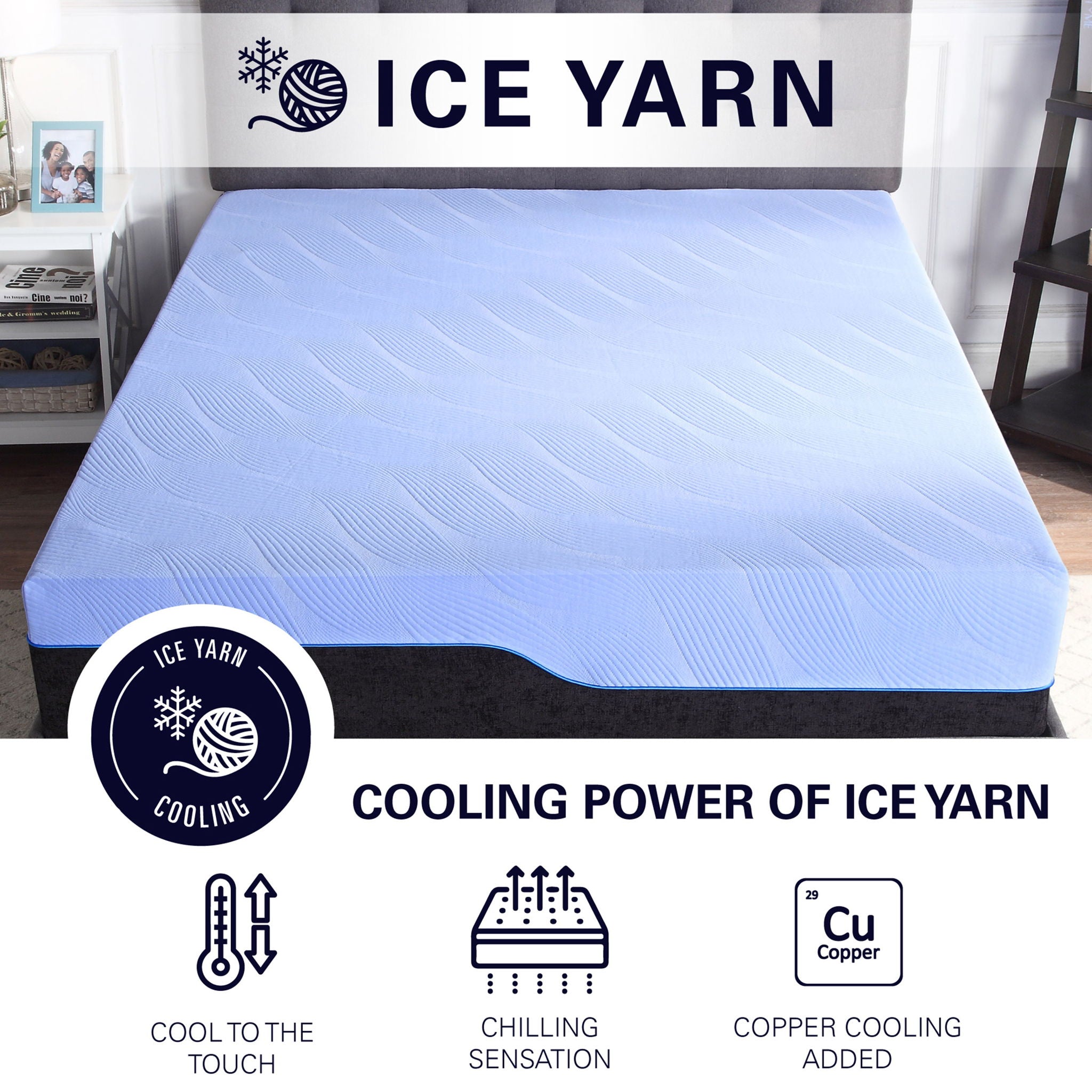 12" Refresh Hybrid Cooling GelCare Memory Foam And Coil Mattress by Unique Piece Furniture