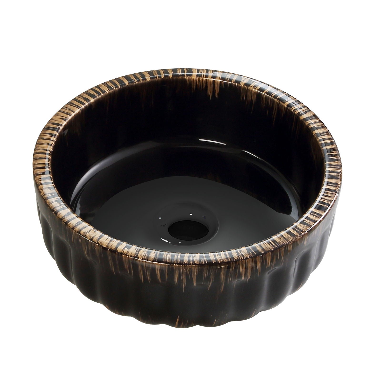 Vessel Sink, Above Counter Small Bowl - Black by HouseOfZazla