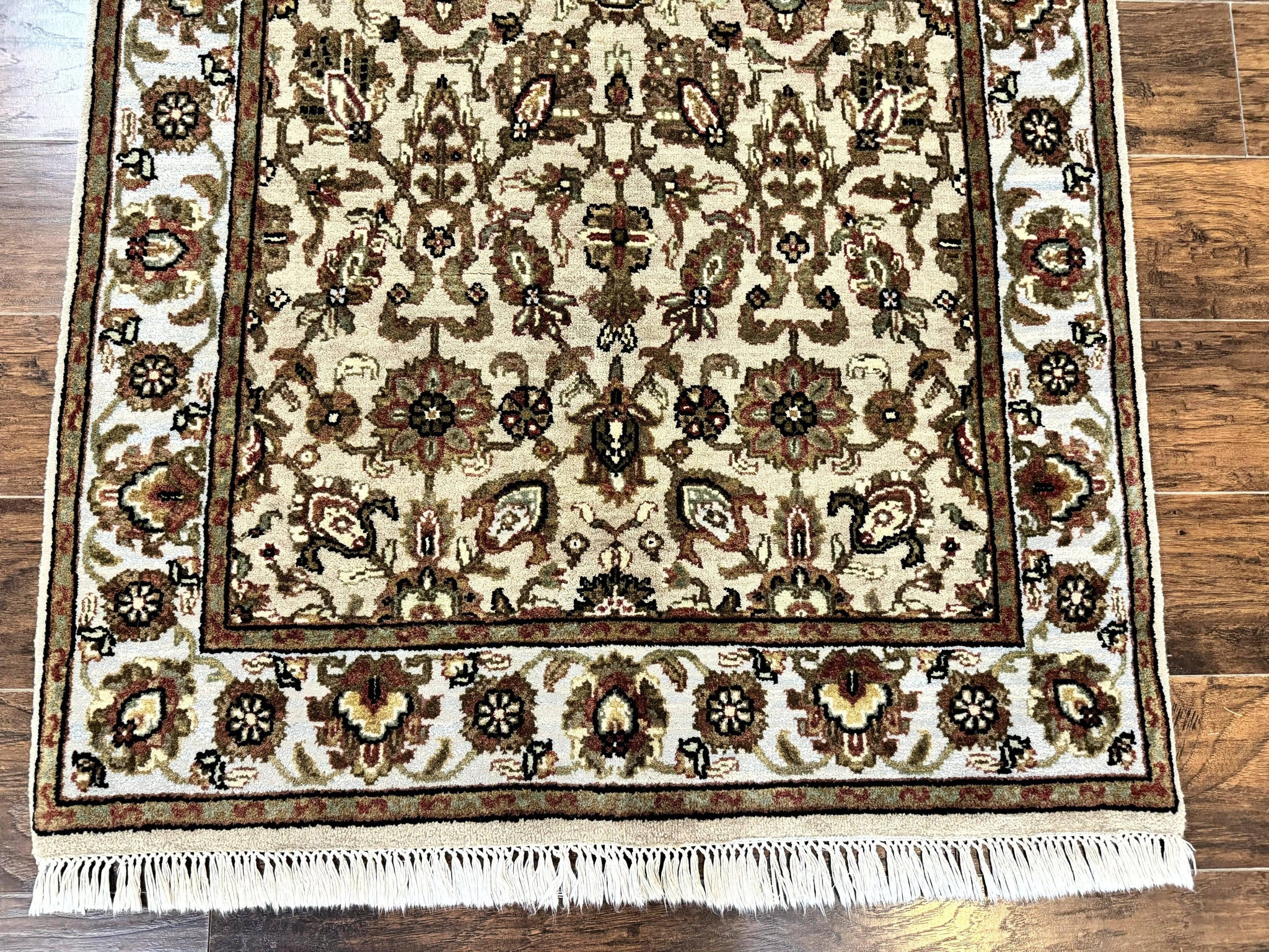 Pak Persian Rug 4x6, Floral Allover Vintage Oriental Carpet, Handmade Wool Rug by Jewel Rugs