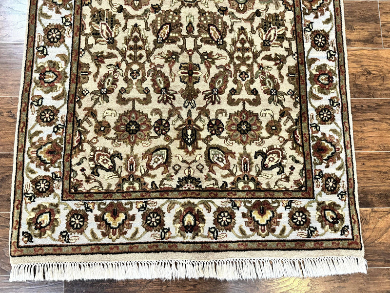 Pak Persian Rug 4x6, Floral Allover Vintage Oriental Carpet, Handmade Wool Rug by Jewel Rugs